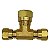 Tee União Porca Anilha Redução Tubos 6mm x 10mm x 6mm - Imagem 1