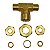 Tee União Porca Anilha Redução Tubos 6mm x 10mm x 6mm - Imagem 3