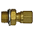 Conector Macho Rosca M16x1,5 x Tubo 3/8 - 9,53mm - Imagem 1