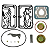 Jogo De Reparo Compressor 85mm FH13 FM13 FH12 FM12 NH12 FM9 - Imagem 1