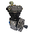 Kit Cilindro Pistão e Anéis Compressor LK39 Reg. II352350063 - Imagem 4
