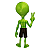 Boneco Alienígena ET Extraterrestre Verde 3D 30cm - Imagem 3