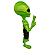 Boneco Alienígena ET Extraterrestre Verde 3D 30cm - Imagem 2