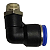 Cotovelo Macho Instantâneo Tubo 1/2 x Rosca 1/4 Npt - Imagem 1