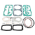 Jogo de Reparo Compressor de Ar LP48 75mm I90499 II32842 - Imagem 1