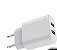 CARREGADOR TURBO COM 2 PORTAS USB 12W 2.4A TOMATE TT-1202 - Imagem 2