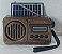 RADIO PORTATIL FM USB COM PAINEL SOLAR TOMATE MTJ-2011 - Imagem 1