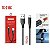 CABO DE DADOS USB PARA TYPE-C TURBO 1.2M 5V 2.4A TOMATE TC-215C - Imagem 1