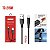 CABO DE DADOS USB PARA V8 TURBO 1.2M 5V 2.4A TOMATE TC-215M - Imagem 1