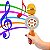 MICROFONE KARAOKE SEM FIO WIRELESS COM LED TOMATE MT-1035 - Imagem 5