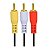 CABO 3RCA PARA P3 1.5M TOMATE MCB-032YO - Imagem 2