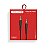 CABO DE AUDIO P2 PARA P2 1M TOMATE MCB-037B - Imagem 1