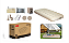 COLCHAO INFLAVEL C/ TECIDO SUEDE E BOMBA DE AR INCLUSA 186X96X25CM TOMATE MC-36 - Imagem 1