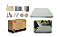 COLCHAO INFLAVEL C/ TECIDO SUEDE E BOMBA DE AR INCLUSA 195X150X25CM TOMATE MC-37 - Imagem 1