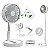 VENTILADOR RETRATIL 4 MARCHAS USB 5V 2A ONEX VEN-8032 - Imagem 1