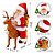 PAPAI NOEL COM RENA PARA DECORACAO DE NATAL TOMATE MSD-032 - Imagem 2