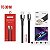CABO DE DADOS USB PARA V8 TURBO 1.2M 4.5A TOMATE TC-301M - Imagem 2