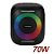 CAIXA DE SOM BLUETOOTH RGB PORTÁTIL 70W TOMATE MTS-8012 - Imagem 2