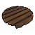 Suporte Carrinho Para Vaso 25cm Redondo Madeira Pinus Com Verniz - Imagem 6