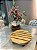 Suporte Para Vaso De Plantas Redondo Pinus Suporte 39 cm Jardim Suculentas Carrinho - Imagem 6