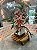 Suporte Para Vaso De Plantas Redondo Pinus com verniz  Suporte 39 cm Jardim Suculentas Carrinho - Imagem 4