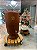 Suporte Para Vaso De Plantas Redondo Pinus com verniz  Suporte 39 cm Jardim Suculentas Carrinho - Imagem 7