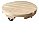 Suporte Para Vaso De Plantas Redondo Pinus Suporte 30 cm Jardim Suculentas Carrinho - Imagem 1