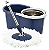 Mop Giratório Tornado Perfect Pro Condor Cesto Inox Cor Azul-escuro - Imagem 1