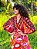 VESTIDO GUEIXA-  COLEÇÃO ENCANTO FLORAL- ROSA - Imagem 1
