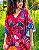 VESTIDO BATINHA-  COLEÇÃO ENCANTO FLORAL- ROSA - Imagem 1
