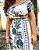 VESTIDO CARLA-  COLEÇÃO - ENCANTOS DA NATUREZA - BRANCO,AZUL E VERDE - Imagem 2