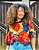 BLUSA GOLA-  COLEÇÃO - TROPICAL VIBRANTE- MARROM - Imagem 1