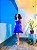 VESTIDO LAIS-VISCOCREPE-ROXO- TAMANHO - ÚNICO - Imagem 3