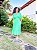 VESTIDO MANDA PRINCESA BORDADO-G-VERÃO-VERDE -VISCOSE-ELASTANO - Imagem 1