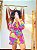 VESTIDO LASTEX ESTAMPADO -CURTO - VERÃO  -ROSA- CREPE - Imagem 3