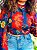 CROPPED BOTÃO-  COLEÇÃO - TROPICAL VIBRANTE-AZUL E VERMELHO - Imagem 3