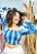 CROPPED LASTEX- ALTO VERÃO - AZUL -VISCOSE PRÉ LAVADO - Imagem 1
