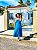 VESTIDO GIULIA - ITÁLIA-AZUL- VISCOSE 70% LINHO 30% - Imagem 5