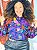 BLUSA BOTÕES - TROPICAL VIBRANTE -ESTAMPADO - VISCOSE PRÉ LAVADO - Imagem 2