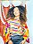 BLUSA BOTÕES - TROPICAL VIBRANTE -ESTAMPADO - VISCOSE PRÉ LAVADO - Imagem 7