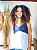 VESTIDO BICOLOR - OUTONO-LINHO - AZUL - Imagem 2