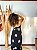 VESTIDO LAÇO - OUTONO-CREPE BORDADO- PRETO - Imagem 3