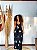 VESTIDO LAÇO - OUTONO-CREPE BORDADO- PRETO - Imagem 2