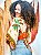 CROPPED MORCEGO - BELEZA TROPICAL- LARANJA-VISCOSE PRÉ LAVADO - Imagem 3