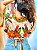CROPPED MORCEGO - BELEZA TROPICAL- LARANJA-VISCOSE PRÉ LAVADO - Imagem 2