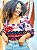 BLUSA PRINCESA - LÍDIA - BOHO - BRANCO E AZUL-VISCOSE PRÉ LAVADO - Imagem 1