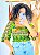 BLUSA PRINCESA - LÍDIA - BOHO - COR PREDOMINANTE- VERDE E LARANJA -VISCOSE PRÉ LAVADO - Imagem 2