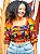 BLUSA PRINCESA - LÍDIA - BOHO - COLORIDO -VISCOSE PRÉ LAVADO - Imagem 1