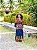 VESTIDO CAMPONESA  - BOHO - AZUL-VISCOSE PRÉ LAVADO - Imagem 6