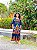 VESTIDO AMÁLIA - BOHO - AZUL-VISCOSE PRÉ LAVADO - Imagem 4